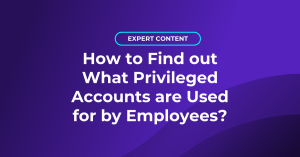 How to find out what privileged accounts are used for by employees?